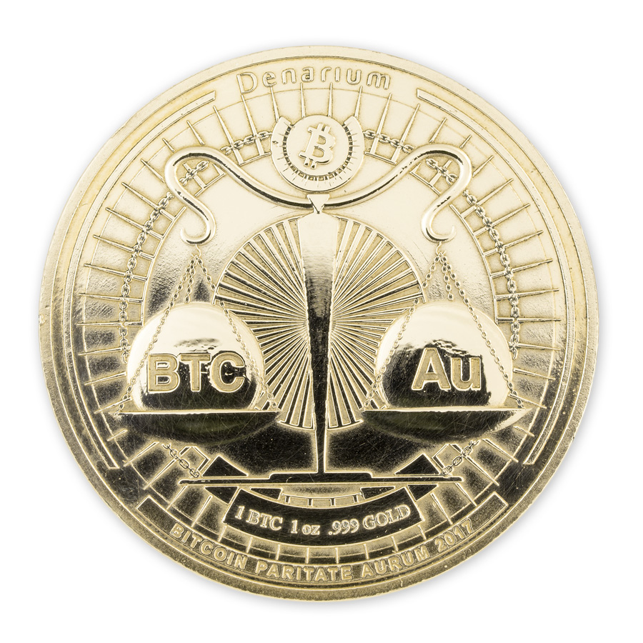 Denarium 1 BTC Parity Gold Coin