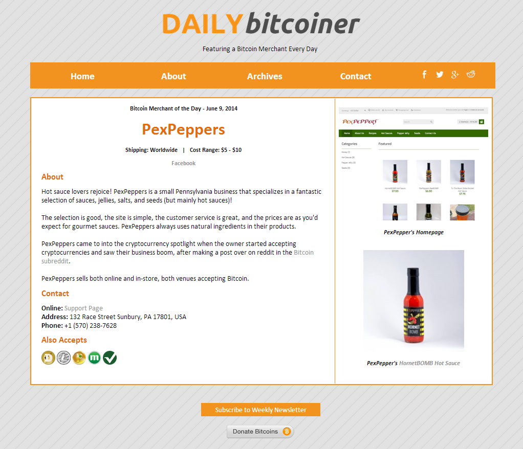 Thumbnail for File:DailyBitcoiner homepage.png