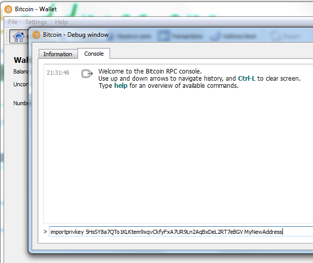 Help How To Impor!   t Private Keys In Bitcoin Core 0 7 Bitcoin Wiki - 