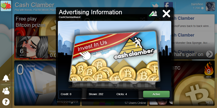 User CashClamber Bitcoin Wiki