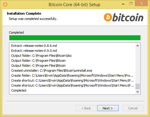 how to install bitcoin