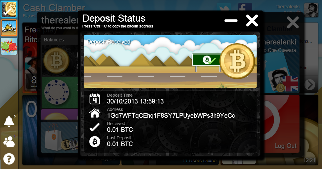 Custom built for bitcoin. Deposit, withdraw and donate easily. Catch our smashing animated deposits!