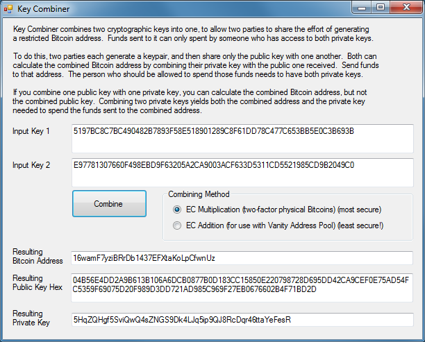 find bitocin address using hex