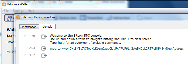 Help How To Import Private Keys In Bitcoin Core 0 7 Bitcoin Wiki - 