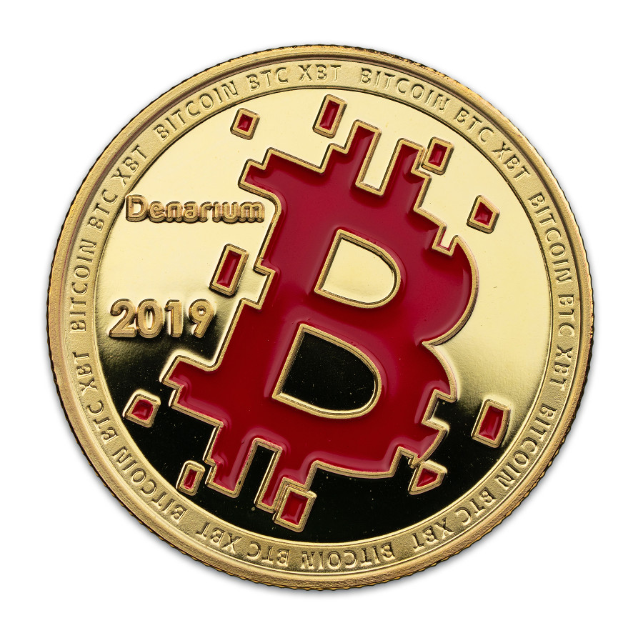Bitcoin Collector Coin Physical Bitcoin Coins - Gold Plated & Bronze  Casascius Replicas With Display Case Gold Coin